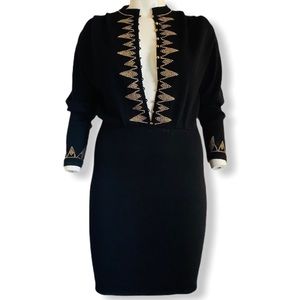 St. John Vintage Button Down Sweater Dress